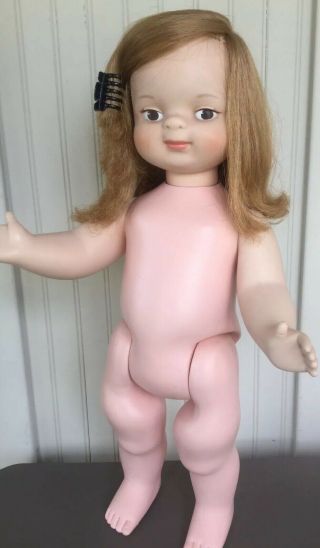 VTG American Character Doll & Toy Co,  23” Toddler Girl,  “Chuckles” - Made One Year 4