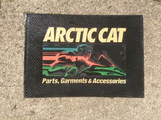 Vintage Arctic Cat Dealer Rubber Door Mat Artic
