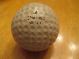Antique Golf Ball " Spalding Air - Flite " Gutty Bramble Mesh Hickory Era 1900s