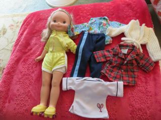 Vintage Fisher Price My Friend Doll With Extra Clothing