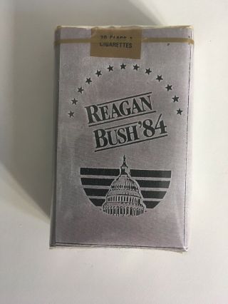 1984 ‘84 Ronald Reagan George Bush Presidential Election Cigarette Pack Vintage 2