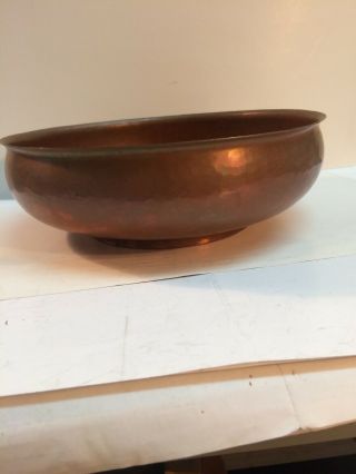 Art & Crafts Hammered Copper Bowl Frg Franz Gyllenberg Boston