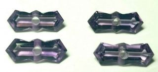 Nos Antique Amethyst Fancy Cut Picket Fence Faceted Stone Aa306