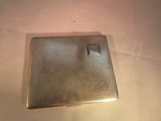 VINTAGE ANTIQUE SILVER PLATED CIGARETTE CASE / MADE IN ENGLAND 4
