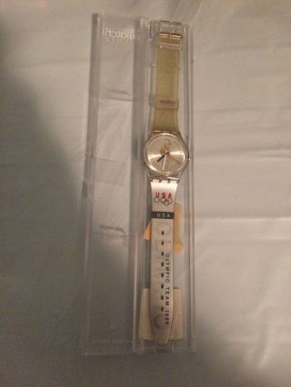 Vintage Clear 1996 Swatch " Olympic Team Great Britain " Men 
