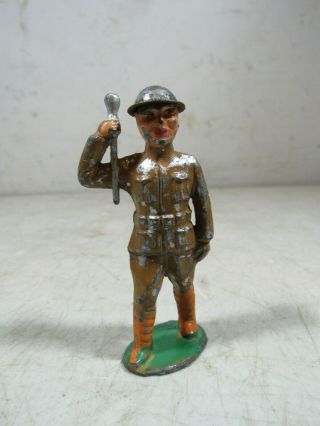 Vintage/antique Barclay Manoil Lead Soldier Wwi Band Leader Baton Marching Toy