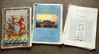 Antique Country Life Magazines Unbinded June 1923,  July 1928,  November 1926