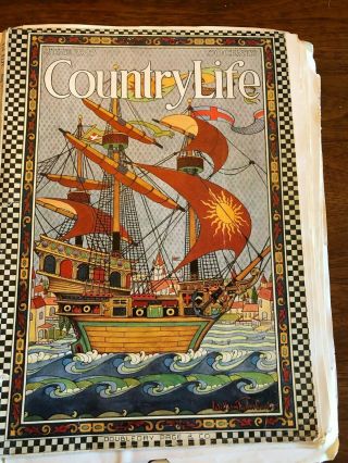 ANTIQUE COUNTRY LIFE MAGAZINES UNBINDED JUNE 1923,  JULY 1928,  NOVEMBER 1926 2