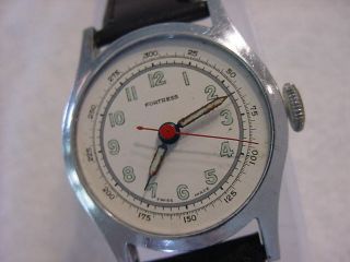 Vintage Large Antique Wwii World War Ii Military Fortress Mens Watch