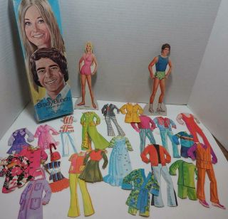 1973 Brady Bunch Paper Dolls Cut Outs Marcia And Greg