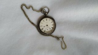 1883 Waltham Wm Ellery Pocket Watch Coin Silver Swing Out Case