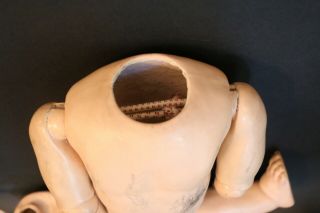Antique German Composition Ball Jointed Doll Body,  19 IN,  Slant Hip Antique Doll 3