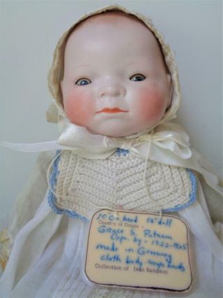 Antique 1920s Grace S.  Putnam Bye - Lo Baby Doll Body Clothes