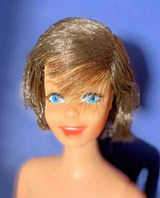 Vintage Barbie Francie Bff Brunette Casey Doll 1967 1180 W Oss Tagged Mod