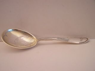 Gorham Chippendale Sterling Silver Master Berry Or Casserole Spoon - No Monogram