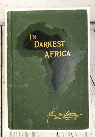 1890 In Darkest Africa By Henry M Stanley Antique Book Hardcover Volume 2