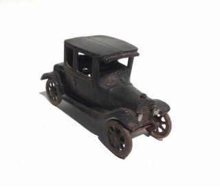 Vintage 1920s ARCADE Cast Iron Model T Ford Coupe Toy Car Antique – Black 4