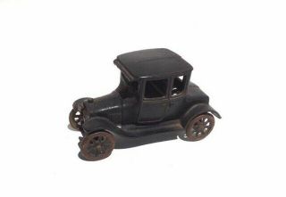 Vintage 1920s ARCADE Cast Iron Model T Ford Coupe Toy Car Antique – Black 8