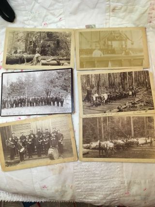 Antique Americana Photos 1890s Soldiers Indian War Post Satsop Railroad Rr Wow