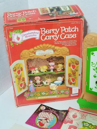 Vintage Strawberry Shortcake,  Berry Patch Carry Case,  miniatures Display Cabinet 2