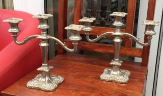 Vintage Silver Plated Decorative Candle Holders