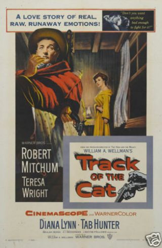 Track Of The Cat Robert Mitchum Vintage Movie Poster