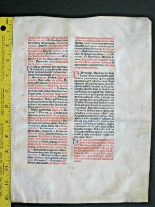 Extremely rare incunabula Breviary lf.  vellum,  Jenson,  1478,  handc.  deco initials 3 3