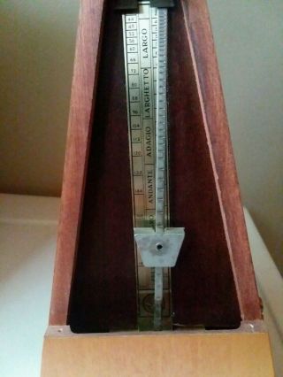 Vintage Seth Thomas Wooden Metronome 10 E899 - 575 ISS - 2 De Maelzel with Key 3