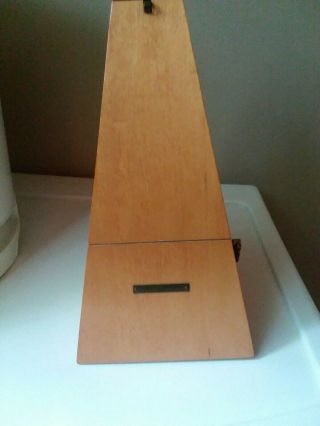 Vintage Seth Thomas Wooden Metronome 10 E899 - 575 ISS - 2 De Maelzel with Key 6