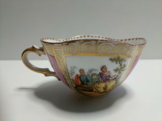 Antique Dresden Rk Richard Klemm Porcelain Cup