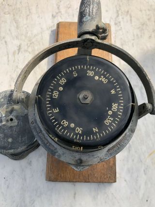 Ww2 Marine Compass.  Henry Brown& Son Ltd Barking.  Mtb / Landing Craft.
