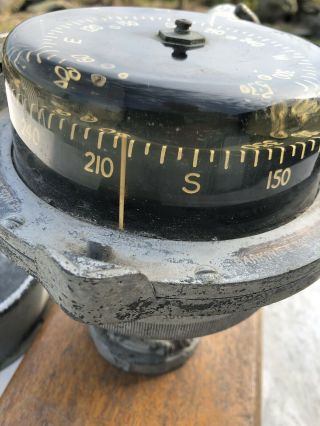 WW2 Marine Compass.  Henry Brown& Son Ltd Barking.  MTB / Landing Craft. 8