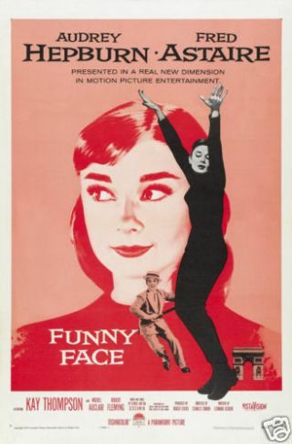 Funny Face Audrey Hepburn Vintage Movie Poster Print