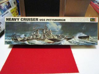 Vintage Unassembled Plastic Model Kit - Heavy Cruiser Uss Pittsburgh