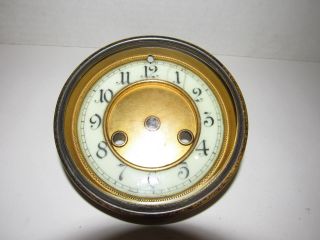 Antique French Porcelain Mantel Clock Dial Complete
