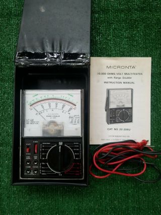 Vintage Micronta 22 - 204u 50,  000 Ohms / Volt Multitester