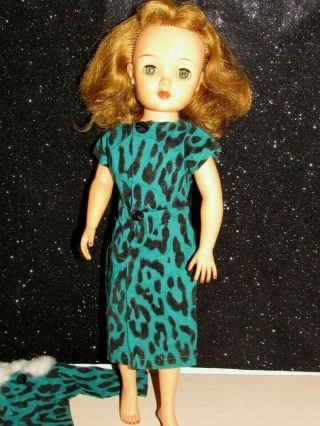 Vintage Ideal Miss Revlon Doll Vt 18 " With Dress And Coat Very Pretty