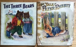 Antique The Three Bears 1923 The Tale Of Peter Rabbit 1920 Sam L Gabriel Co