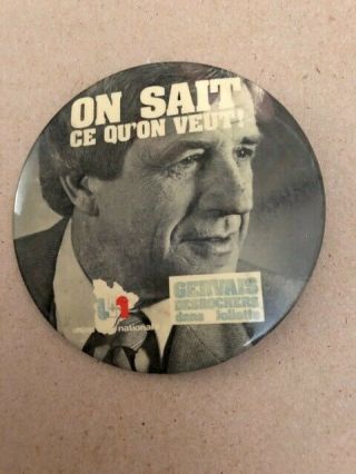 Gervais Desrochers Union Nationale Politic,  Joliette,  Quebec Pin Button