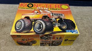 Vintage Mpc Monster Ford Bronco Truck 1/25 Scale - 1 Wheel