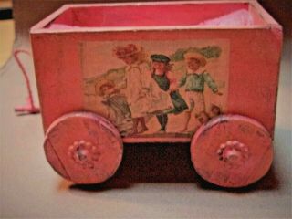 1:12 SCALE ARTISAN ANTIQUE VICTORIAN WAGON FULL OF CABBAGE PATCH DOLLS 3