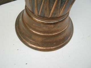 Copper umbrella stand hallway hall porch stick stand cane vintage french brolly 3