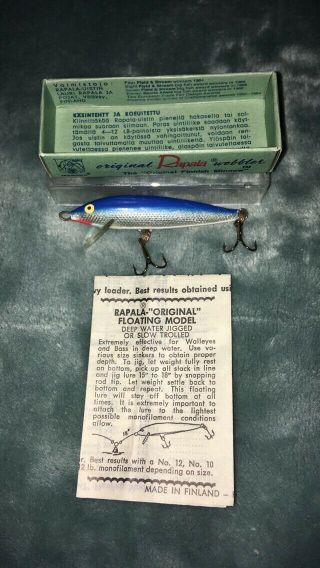 Vintage Rapala Wobbler Fishing Minnow.  Brand.