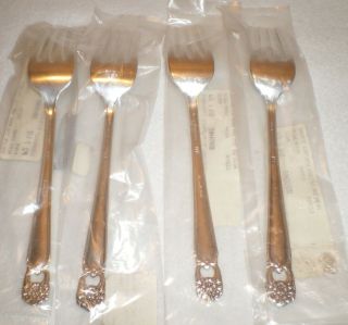 1847 Rogers Bros.  IS Eternally Yours Silverplate 4 Dinner Forks 2