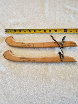 Antique Wood Ice Skate Guards - Made By Pearson Sporting Goods