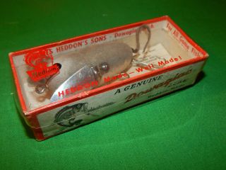 Heddon Crazy Crawler CORRECT BOX 2120 GM gray mouse as they come WOOD 8