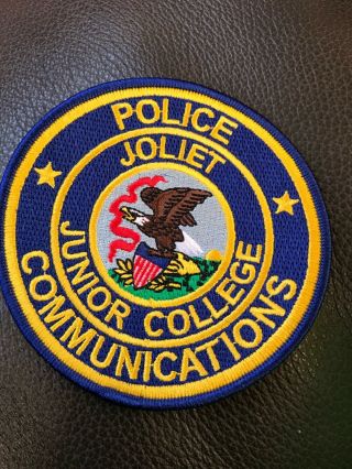 Joliet Junior College Communication Police Patch Illinois