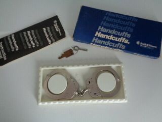Vintage Smith And Wesson Model 100 Handcuffs Box Key