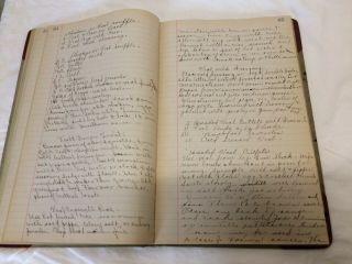 Antique Recipes Manuscript Hand Written in Records Book vintage 1920 ' s cookbook 2