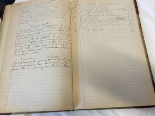 Antique Recipes Manuscript Hand Written in Records Book vintage 1920 ' s cookbook 3